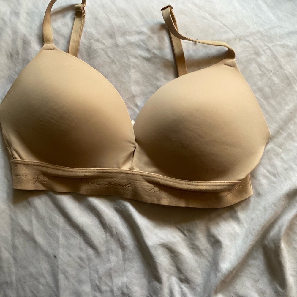 VS PINK Tan Bra 34D